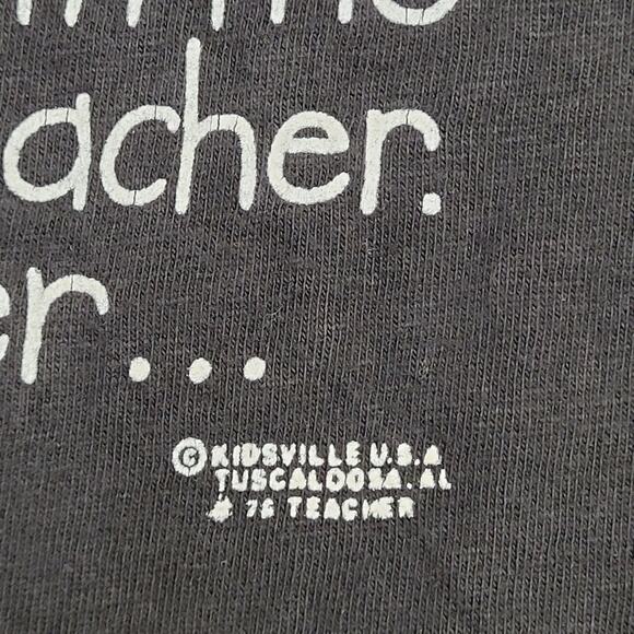 Vintage 90s Funny Teacher Shirt Womens XL 22x25 Humor Black - Picture 8 of 13